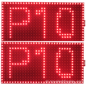 Outdoor P10 LED-displaymodules met één kleur